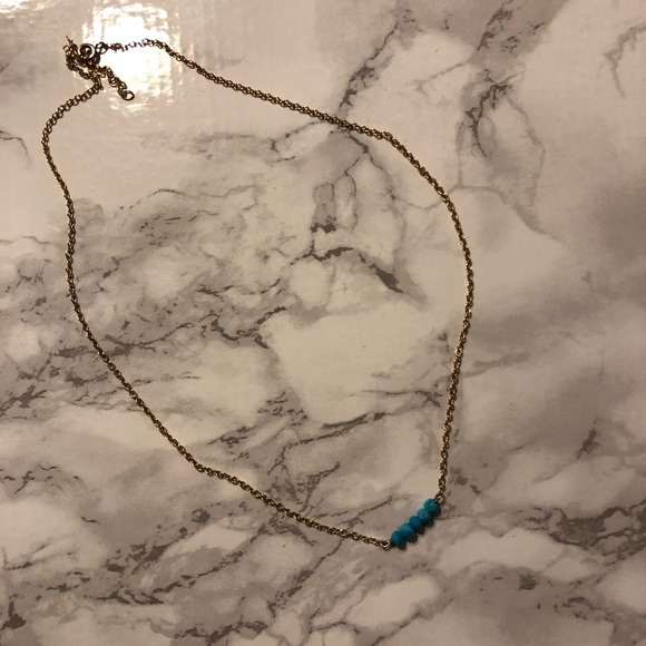 Altar'd State Jewelry - // altar’d state gold & turquoise necklace //